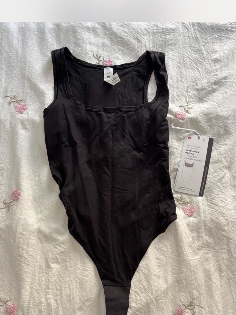 Lululemon square neck bodysuit NWT